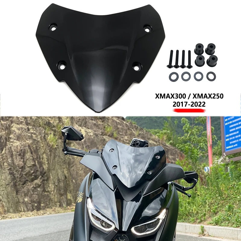 

Для YAMAHA XMAX300 XMAX250 XMAX-300 250 XMAX 300 2017-2022 2019 2020 2021 ветровое стекло мотоцикла козырек визир отражатель