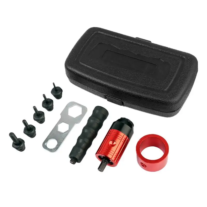 Drill Rivet Applicator Adapter Rivet Attachment Installation Tool Nut Insert Efficient Riveting Hand Tool Insert Nut Drill