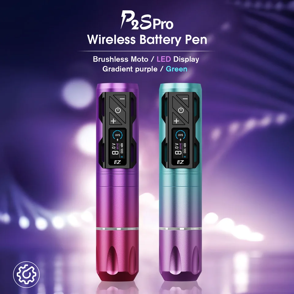 Ez p2s proワイヤレスタトゥーマシンペン、4.0mmストローク