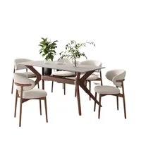 Nordic Foldable Dining Table and Chair Set – Mobile Modern Armchair Tavolo E Sedie Pranzo Home Furniture - Image 6