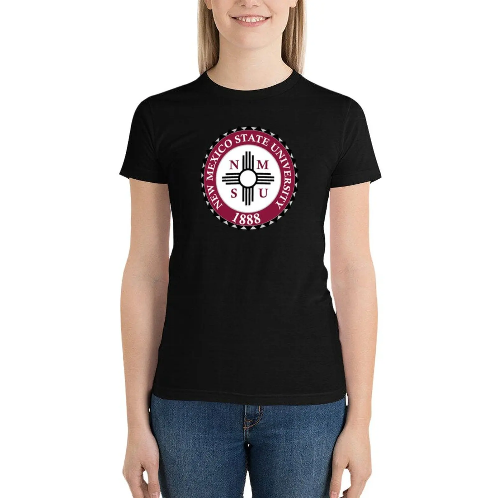 NMSU University T-Shirt tees hippie clothes Womens graphic t shirts