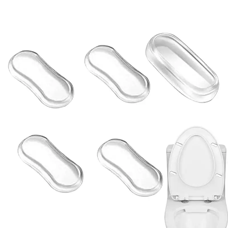 Toilet Seat Accessories Silicone Toilet Seat Bumper Shockproof Lid Pads