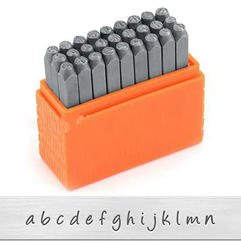 3mm Number Alphabet Set Jewerly Stamp Handstamping Steel Gold Metal Stamps Leather DIY Custom LOGO Name Jewelry Tools Puncher