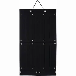 Large Capacity Hair Bow and Headband Organizer - Wall Hanging Storage and Decor (Black)