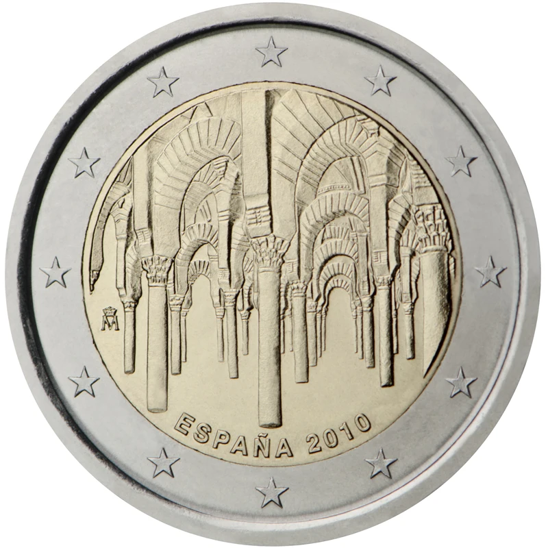 Spagna 2010 Moneta Commemorativa World Heritage-Cattedrale Di Corcordone 2 Euro Unc