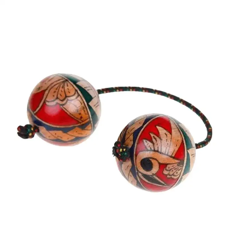 Aslatuas Rhythmic Balls Handpaint Authentic Aslatua Rhythm African Shaker Wooden Kashaka Shaker Hand African Shakers
