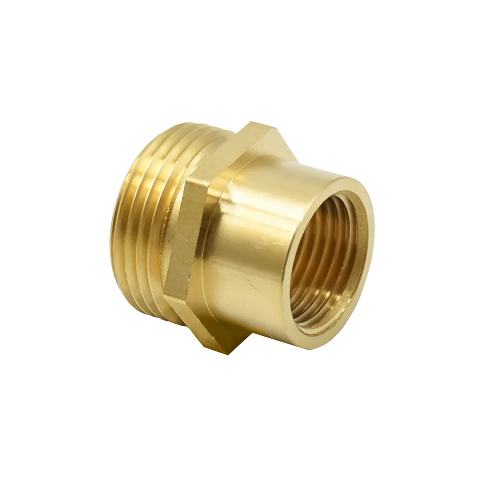 Connettore di riduzione esagonale in ottone con filettatura BSP da 3/4 a maschio da 1/2, adattatore femmina da 3/4 a maschio da 1/2, per conversione di collegamento di tubi, acqua, gas, con