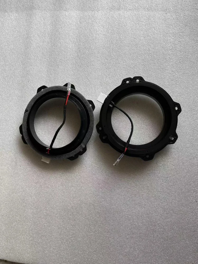 Audio Speakers Kit Audio Speaker Adapter Car Siren Horn Waterproof Horn Car Front Rear Door Bass Speaker Mat Audio Horn Adapter Wire Cable Ring Waterproof 6.5