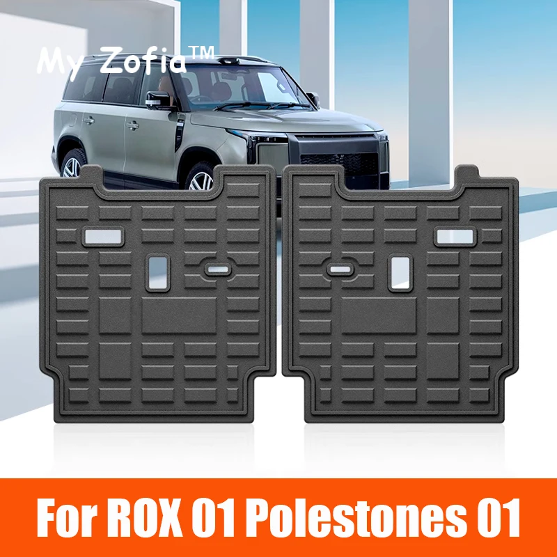 AOMSAZTO Cargo Liner & Seat Back Mat | Fit For Nissan Kicks SUV 2025 | TPE All Weather Trunk & Seat Back Protection 3-pc Black - View #7