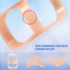 3Pcs Finger Splint Fixed Ring Adjustable Broken Finger Joint Stabilizer Finger Splint Bracket Protector Straightening Arthritis 4