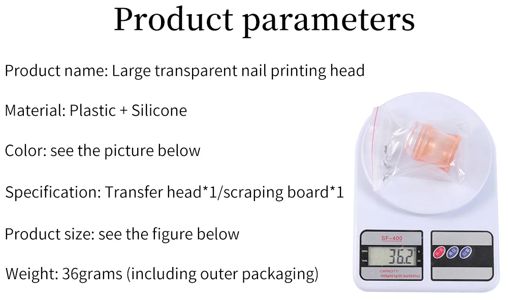 Description Picture 3 of itemColorful Nail Stamping Plates Silicone Nail Stamper Stamping Nail Art Accessories Diy All For Manicure Tools