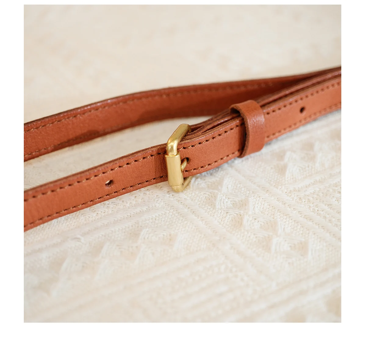 Einfache, modische Damen-Umhängetasche aus pflanzlich gegerbtem Rindsleder, Vintage, lässig, Reisen, Luxus, echtes Leder, kleine Umhängetasche – Detail 14
