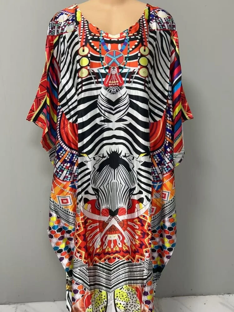 Wmstar Dress Women Wholesale New Printed Loose Comfortable Wide Spread Dress in Stock for Wholesale Fat Beauty Clothing 2025