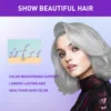 Gray Color Fixing Hair Dye Shampoo Fading Non-irritating Yellow Bleach for Hair Rapair Cover Grey Purple Shampoo for Blonde Hair 4