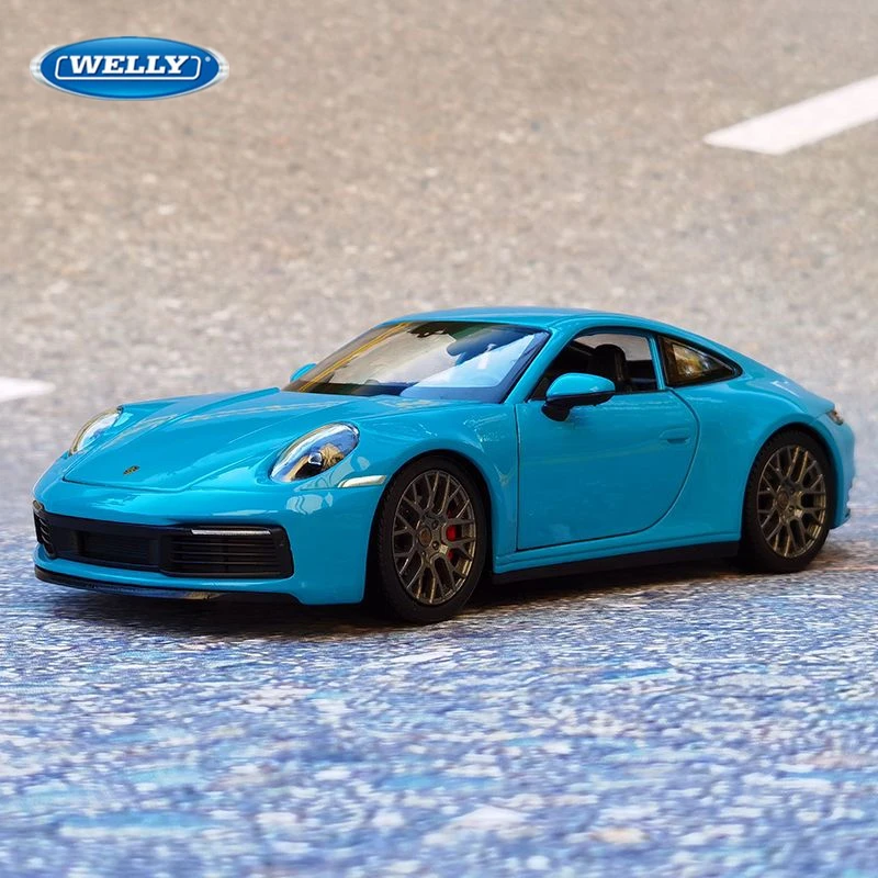 Welly 1:24 Porsche 911 Carrera 4s Liga Modelo De Carro Esportivo ...