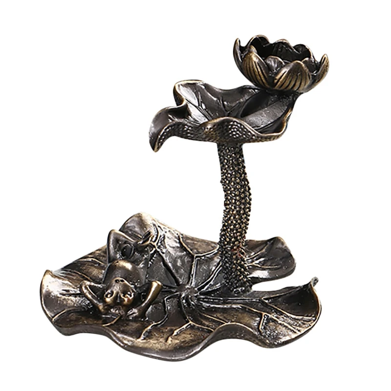 Lotus Leaf Back Flow Censer Tower Incense Burner Backflow Censer