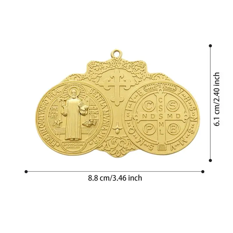 Christian Ornament Religious Jewelry Pendant Metal Charm Jewelry Pendant Wall Ornament Charm Accessory For Men 6