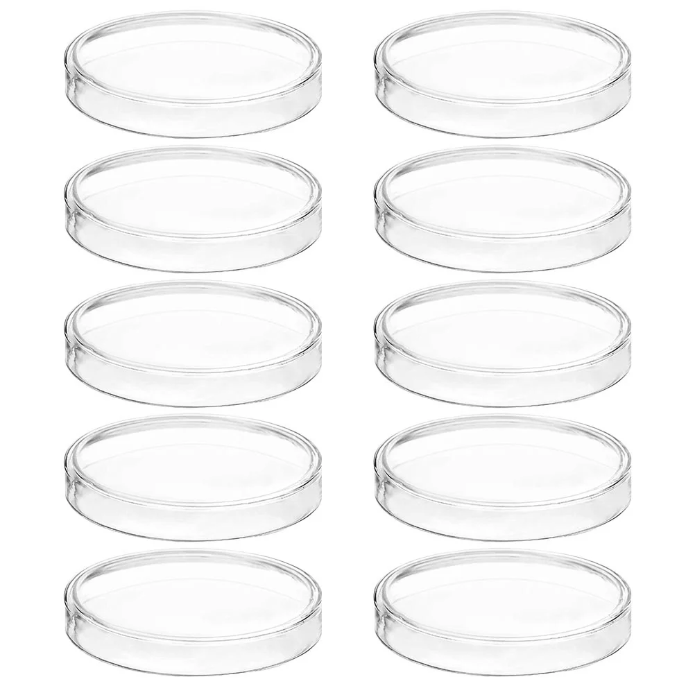 

20 Pcs Disposable Petri Tray Plastic Dishes with Lids Chemistry Tray Laboratory Plates