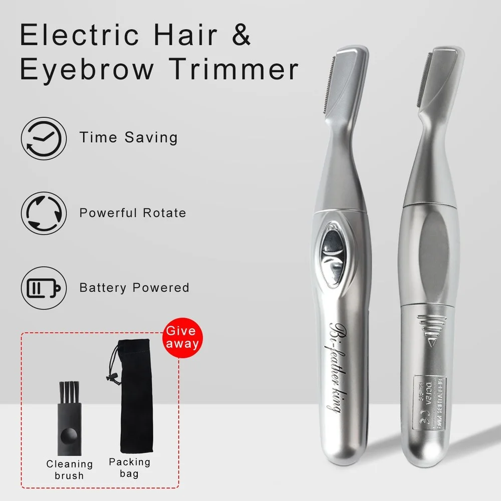 Elektrische Wenkbrauw Trimmer Facial Hair Remover Voor Wenkbrauwen Vrouwen Scheerapparaat