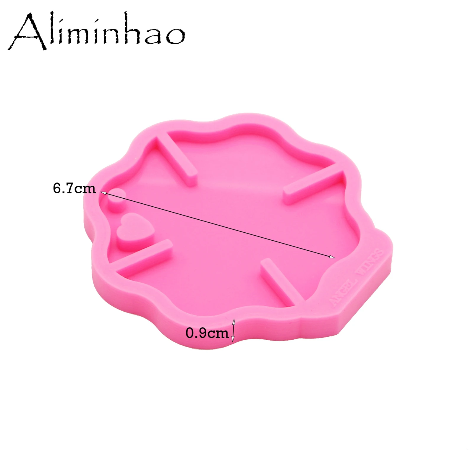 DY0083 Shiny Police Keychains Molds Clay DIY Jewelry Making Epoxy Silicone Resin Firefighter Badge Mold,