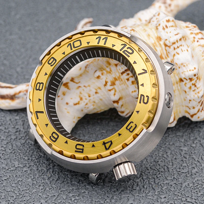 Cassa Dell'Orologio In Scatola Di Tonno Seiko Per Monster Tonno Marinemaster Prospex Sne497 Sne518 Sne535 Adatto Al Movimento Automatico Nh35 Nh36