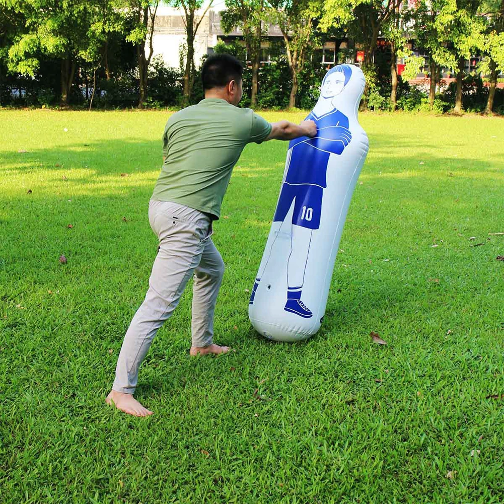 Air Mannequins Inflatable Punching Bag Soccer Dummy Defender Training Mannequin for Children Adults