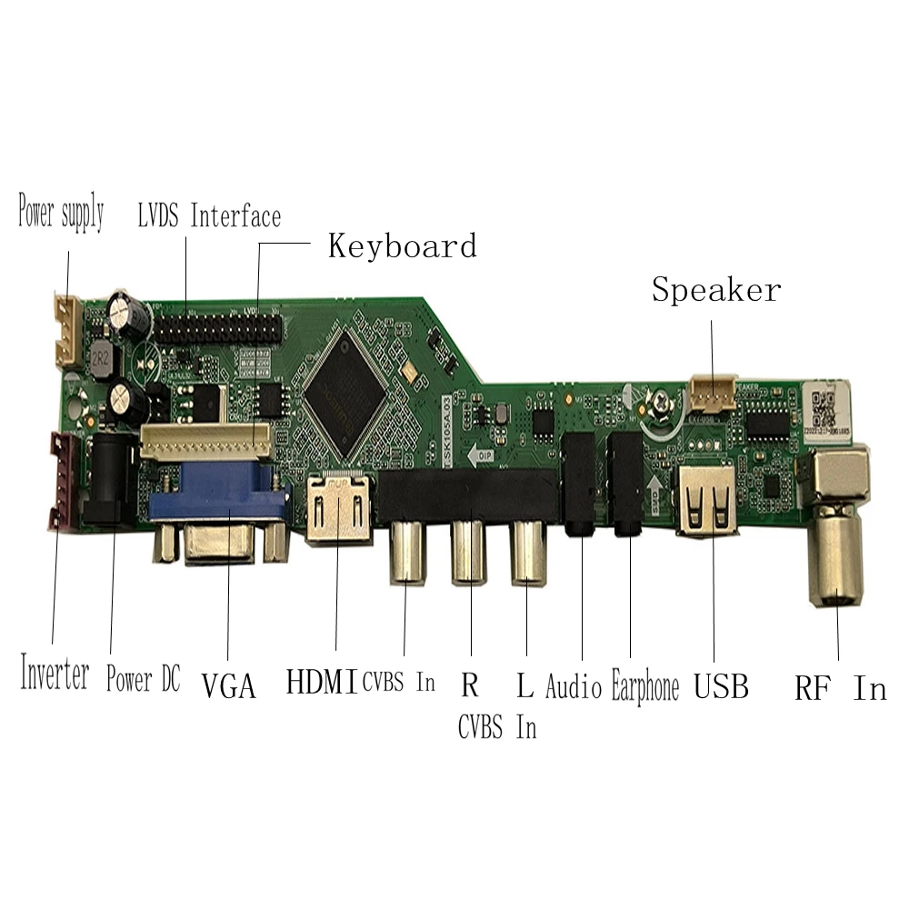 LCD LED ũ Ʈѷ ̹ , B140XW03 V0 V1 V2  TV, HDMI, VGA, USB, 1366X768, 40 