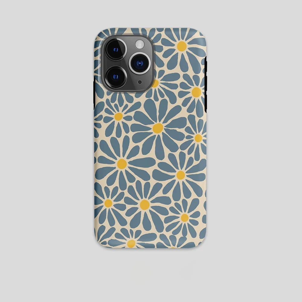 Luxury Abstract Chrysanthemums Double-Layer Phone Case