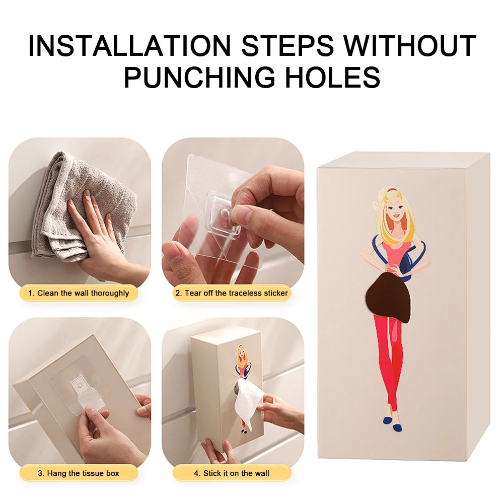 Novelty Tissue Box Holder Easy Access Funny Tabletop Tissue Box Holder For Kitchen Dining Room 5