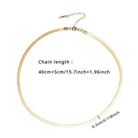 Golden Stainless Steel Snake Bone Chain Necklace Hip Hop Chic Women Cool and Beautiful Versatile Chavicle Chain Fashion Jewelry - Image 4