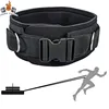Waist Belt Neoprene Padded Gym Pulley Strap with Rings for Cable Machines Fitness Exercise Speed Agility Resistance Training 1