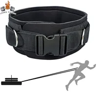Waist Belt Neoprene Padded Gym Pulley Strap with Rings for Cable Machines Fitness Exercise Speed Agility Resistance Training 1