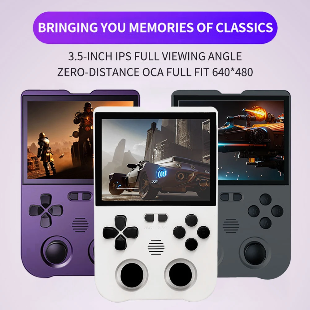 

XU10 Retro Handheld Game Console Mini Game Console With 3000mAh Rechargeable Battery 3.5Inch IPS Screen Linux System Controller