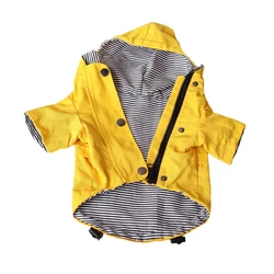 Waterproof Windproof Large Dog Raincoat and Winter Warm Jacket - L (Yellow)