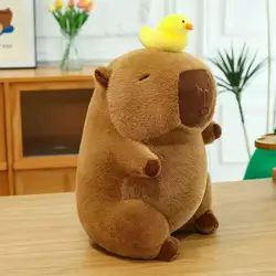 Fluffy Kawaii Capybara Plush Pillow with Tortoise - Cute Stuffed Animal Toy for Kids, Birthday Gift & Home Decor (25cm)