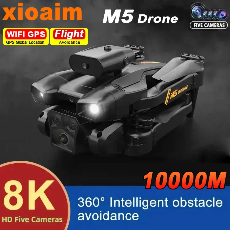 Per Xiaomi M5 Drone 8K Professional Hd Fotografia Aerea Dual-Camera Omnidirezionale Evitamento Ostacoli Drone Aerocraft Toys