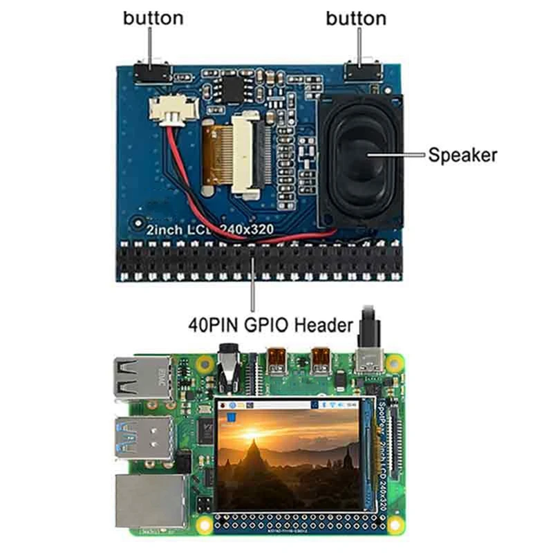  ̿ LCD IPS ÷ ȭ, 240X320 º Ŀ,   , 2 ġ, 1 