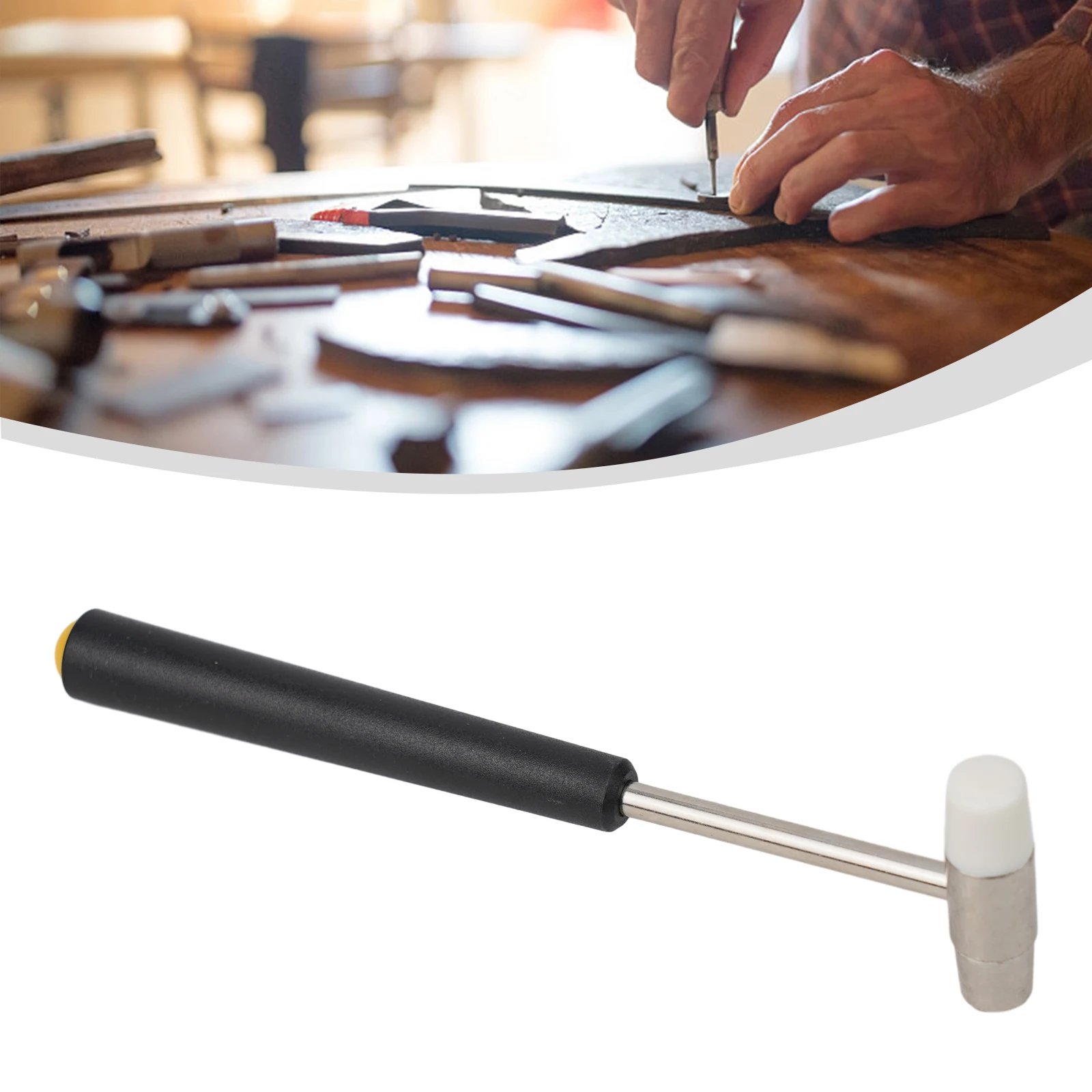 

Small Hammer A Hammer Hammer 177mm 198mm As Shown DIY Double Head Metal Rubber Hammer Repair Tool Repair Watch For Repair Watch