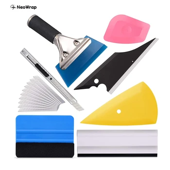 17Pcs Vehicle Window Tint Tool Kit Car Glass Protective Film Wrapping Installation Set Vinyl Squeegee Film Scraper Cutting Knife 1