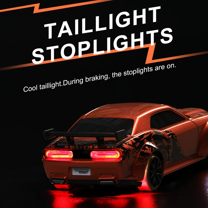 Turbo Racing 1:76 C65 Limited Edition Drift RC Car With Gyro Radio Full Proportional Remote Control Toys RTR Desktop Toys 4