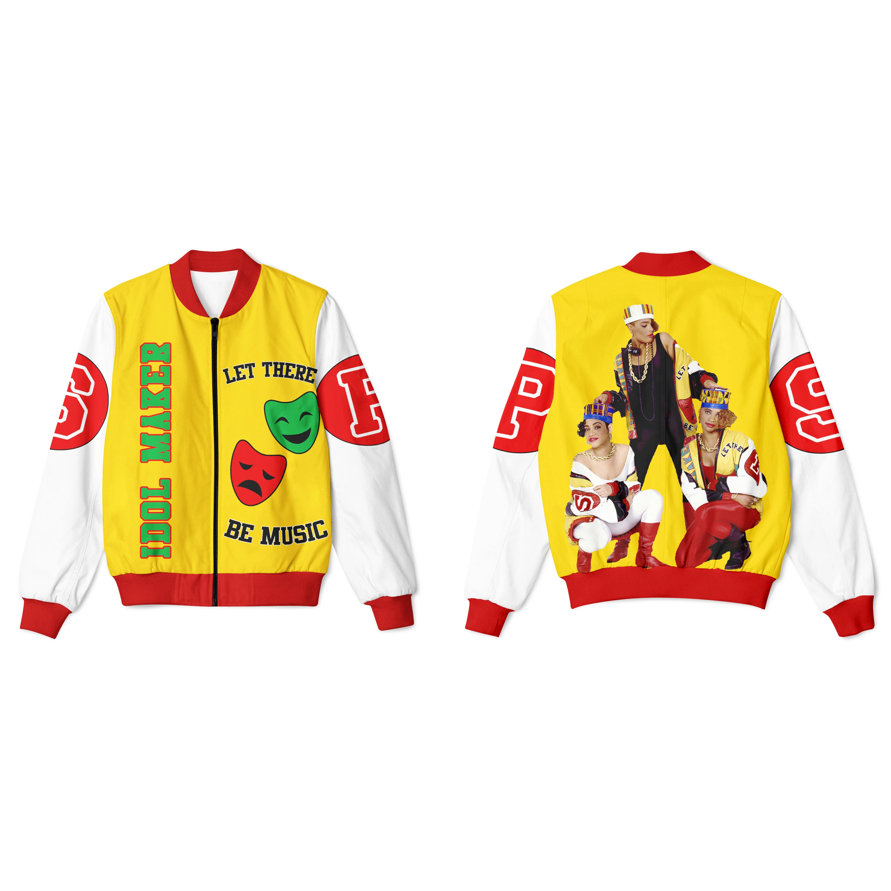 Fashion Real US American Sizes 8 Styles Made Salt N Pepa 8 Ball Idol Maker Jacket For Adult men suits jackets
