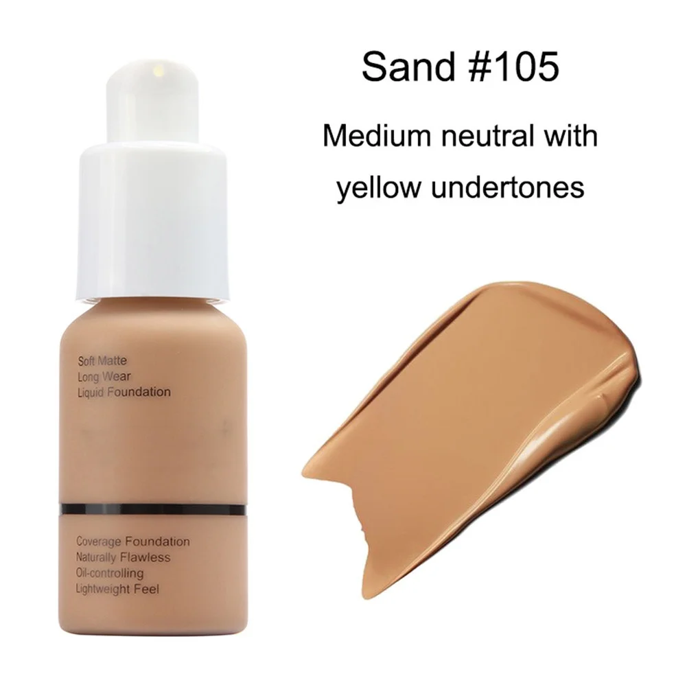Foundation Base Liquid 30ml liquid foundation makeup cream waterproof foundation