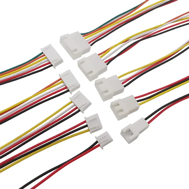 Micro JST XH 2.54mm Pitch 2/3/4/5/6 Pin Male Plug / XH2.54 Female Socket Extension Lead Wire Cable Connector 20CM 26AWG 1