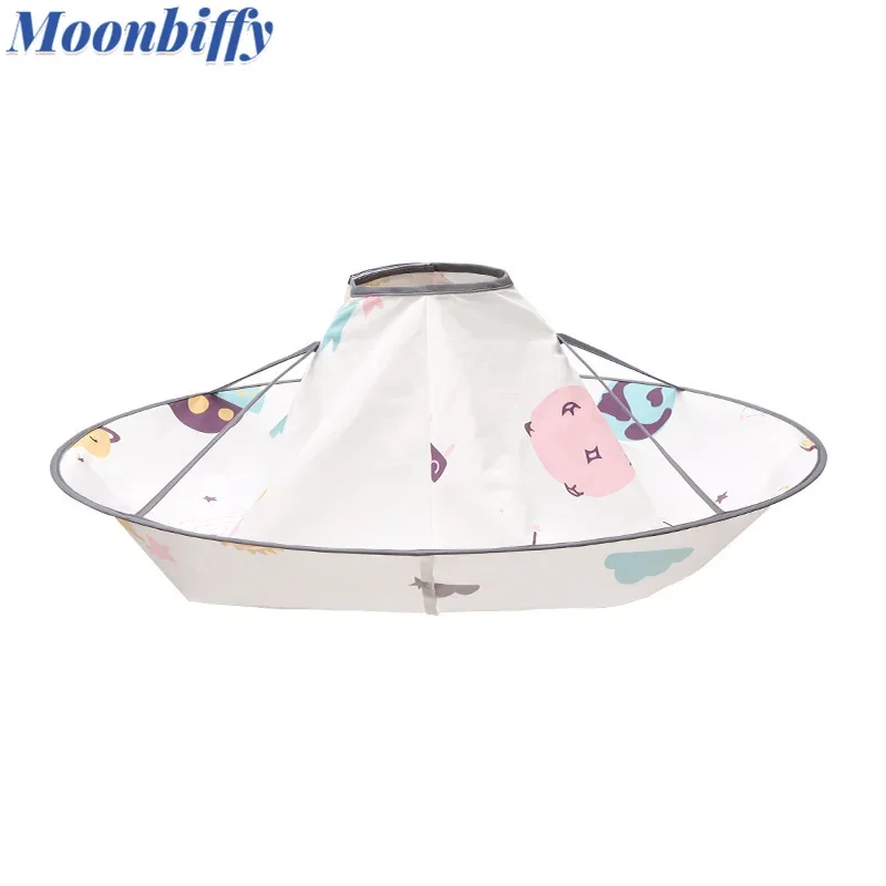 Kids Hair Cutting Cape Floral Animal Print Foldable Salon Apron Waterproof Hair Cutting Cloak Umbrella Capas Para Cortar Cabello