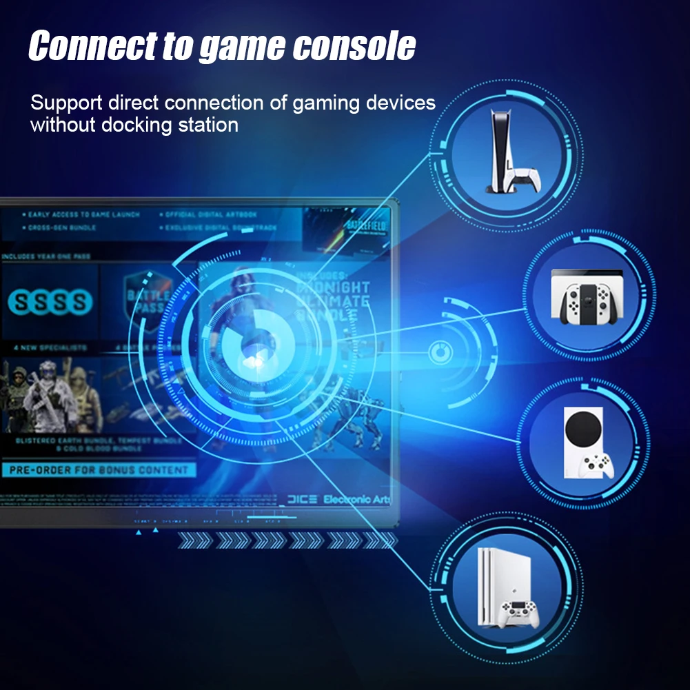 ޴  USB C Ÿ HDMI ȣȯ ǻ , PS4 ġ, ޴ ƮϿ Ŀ , 10.5 ġ