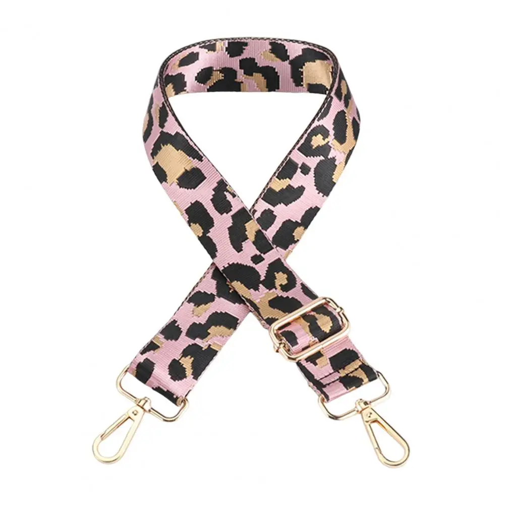 

Fashion Portable Exquisite Clasp Leopard Print Wide Shoulder Strap Home Supply Crossbody Bag Strap Handbag Strap