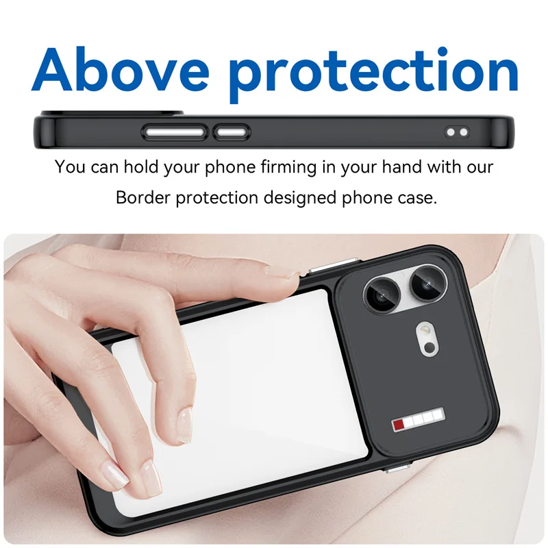Transparent Colorful TPU Protective Phone Case - Clear Cover s Coque Capa