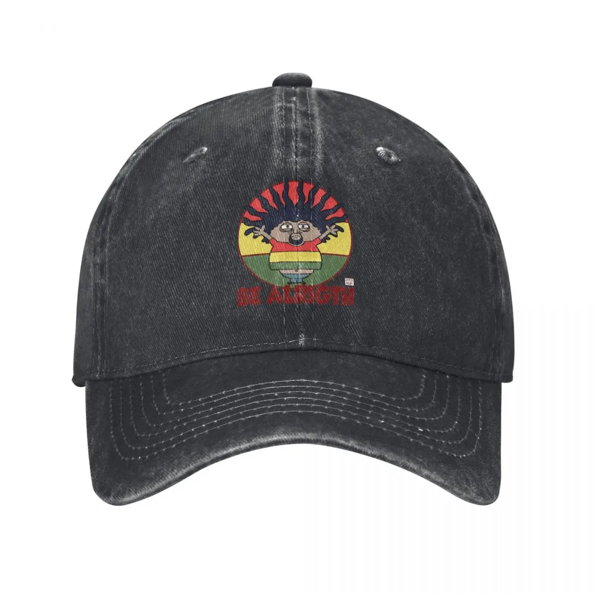 Get Up Stand Up Reggae Rasta Baseball Cap Vintage Distressed Denim Washed Bob Marley Snapback Hat Unisex Adjustable Fit Cap