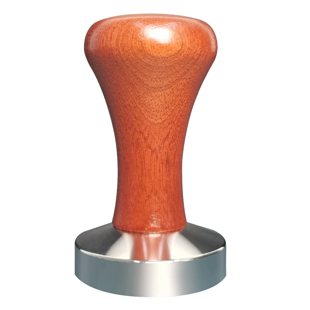 Il tamper per caffè MOTTA base piatta 58 mm e manico in legno