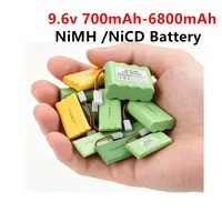 9.6v 3000mAh 5000mAh 6800mAh Rechargeable Battery or 700mAh 1400mAh Nimh NiCD AA Battery Pack For Rc toys Cars Tanks Robots Guns 1